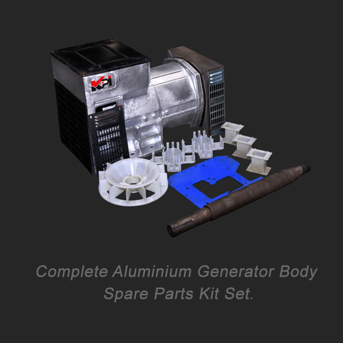 Compelet Generator Aluminium Alternator Dia Cast Body Parts Kit Set Manufacturers Rajkot
