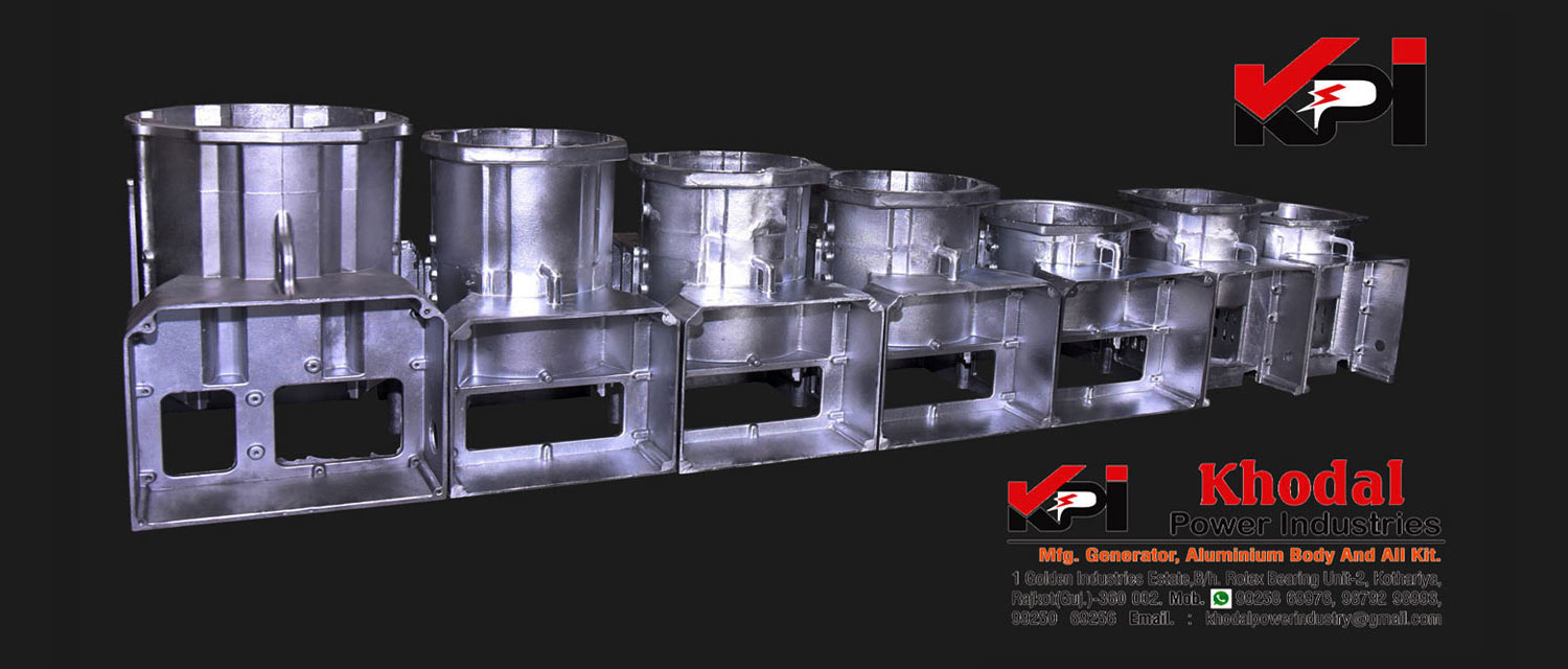 Khodal Power Industries Aluminium Gravity Dia Cast Generator Body - Shell Moulding Parts Manufacturers Foundry